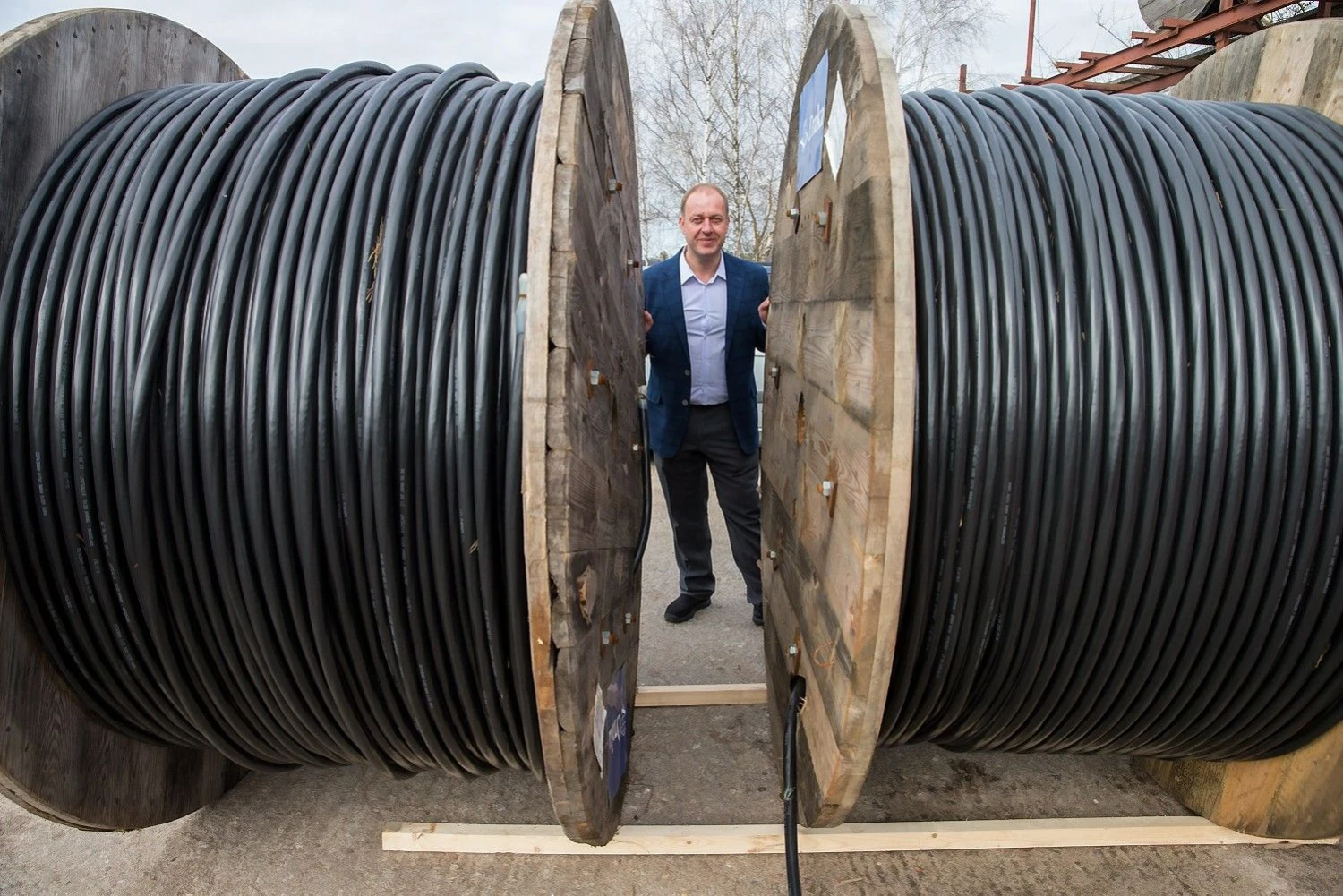 Audrius Šukys, UAB „Elektrokomplektas“ generalinis direktorius: „Pradžiugino, kad kai kurios įmonės apsisprendė produkciją pirkti iš mūsų ir dėl to, kad esame lietuviško kapitalo įmonė.“ Juditos Grigelytės (VŽ) nuotr.