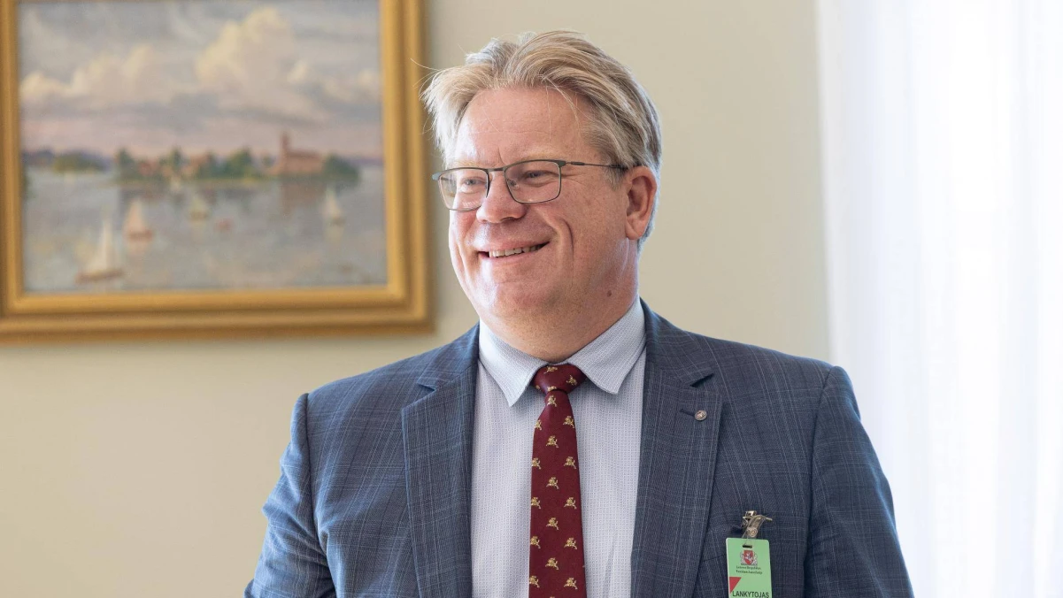 Kandidatas į energetikos ministrus Mindaugas Jablonskis prezidentūroje. Vladimiro Ivanovo (VŽ) nuotr.