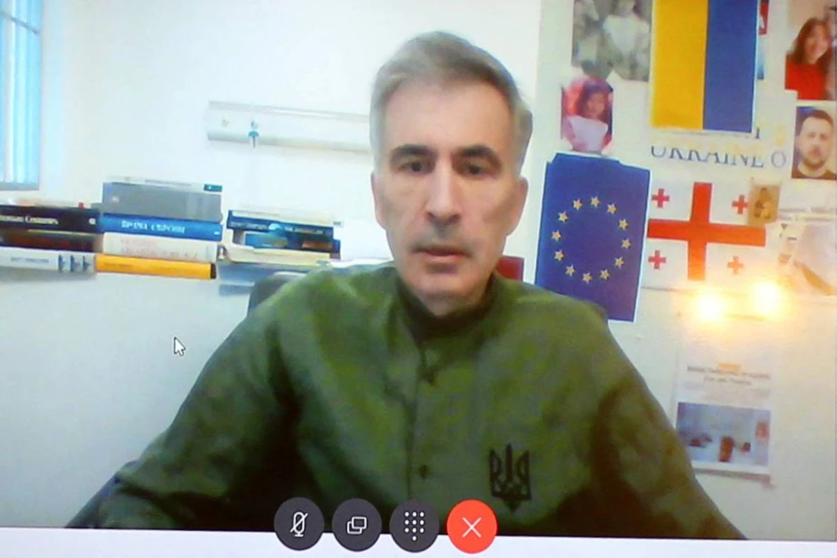 M. Saakašvilis. Iraklio Gedenidzės (AFP/„Scanpix“) nuotr.