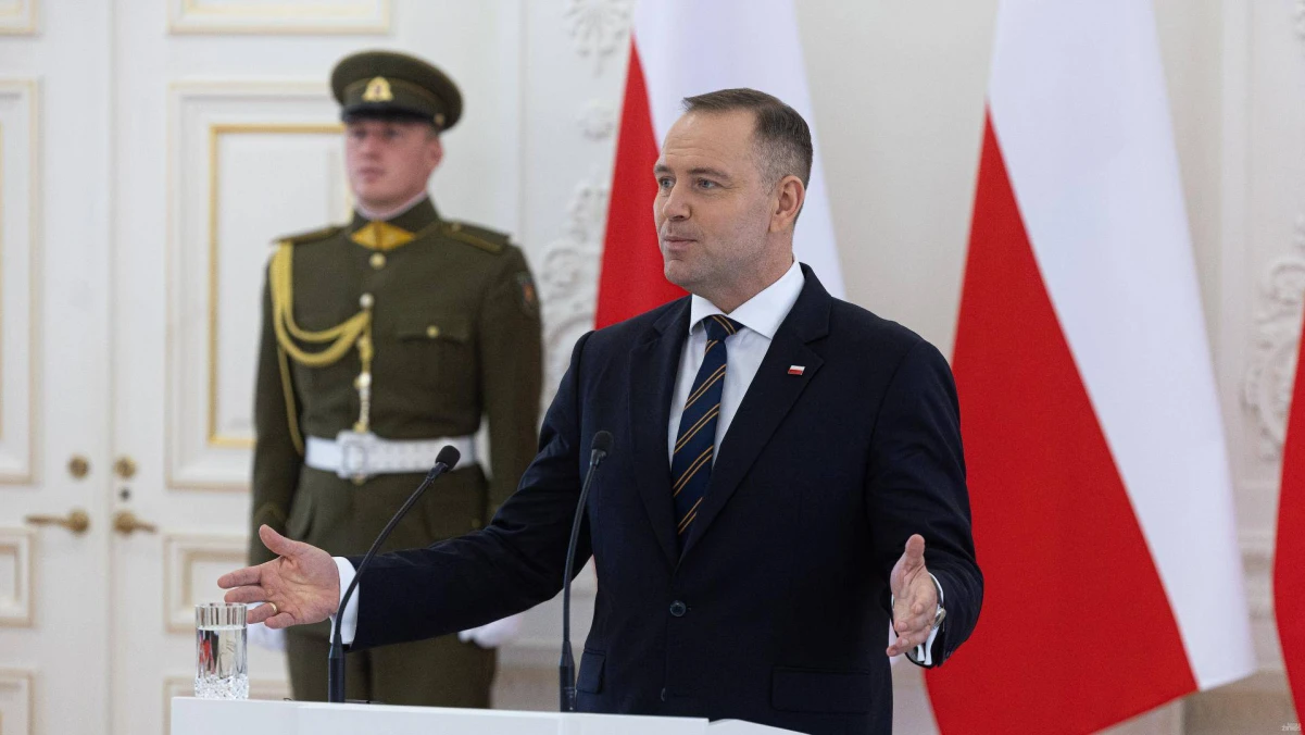 Lenkijos prezidentas Karolis Nawrockis. Vladimiro Ivanovo (VŽ) nuotr.