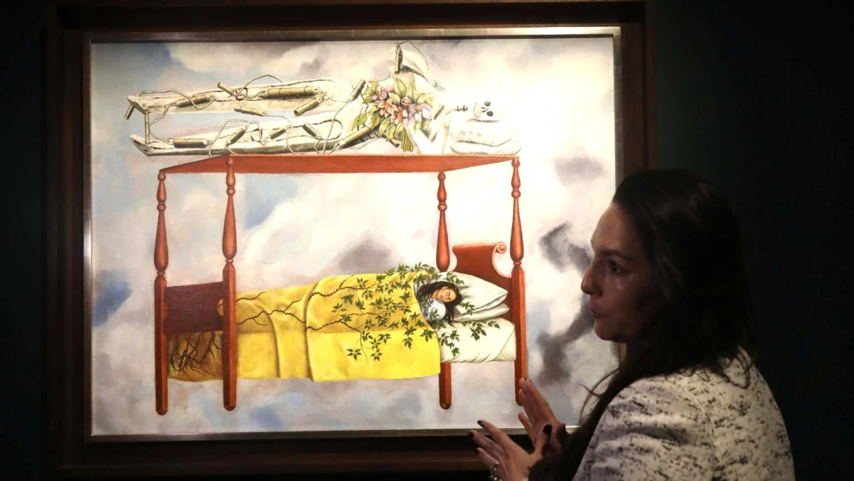 F. Kahlo autoportretas „Sapnas (Lova)". Nancy Kaszerman („ZUMA Press Wire“ / „Scanpix“) nuotr. 