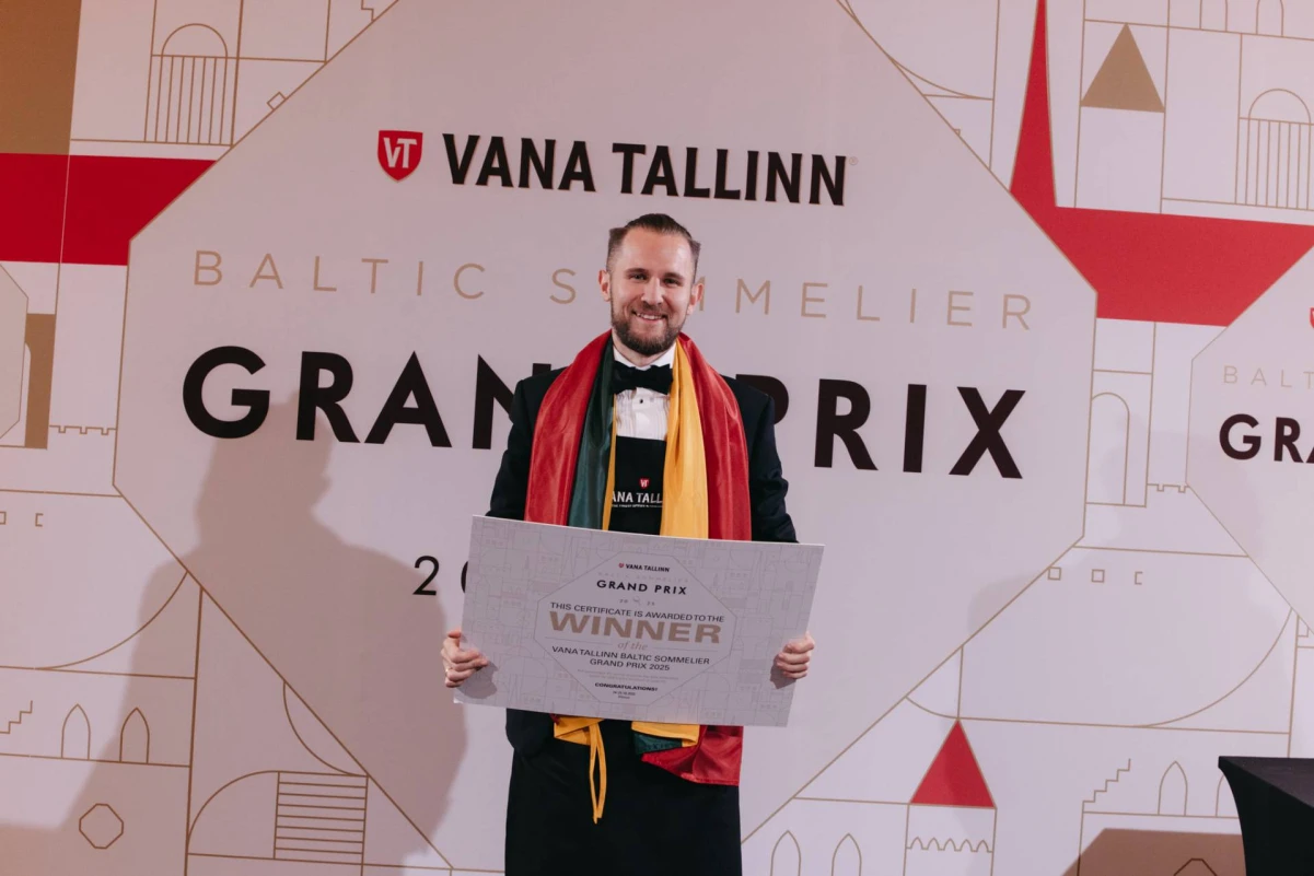 Naujasis Baltijos šalių someljė čempionas – vilnietis Ignatijus Semionovas. Alinos Pasiuk / „Liviko“ nuotr. 