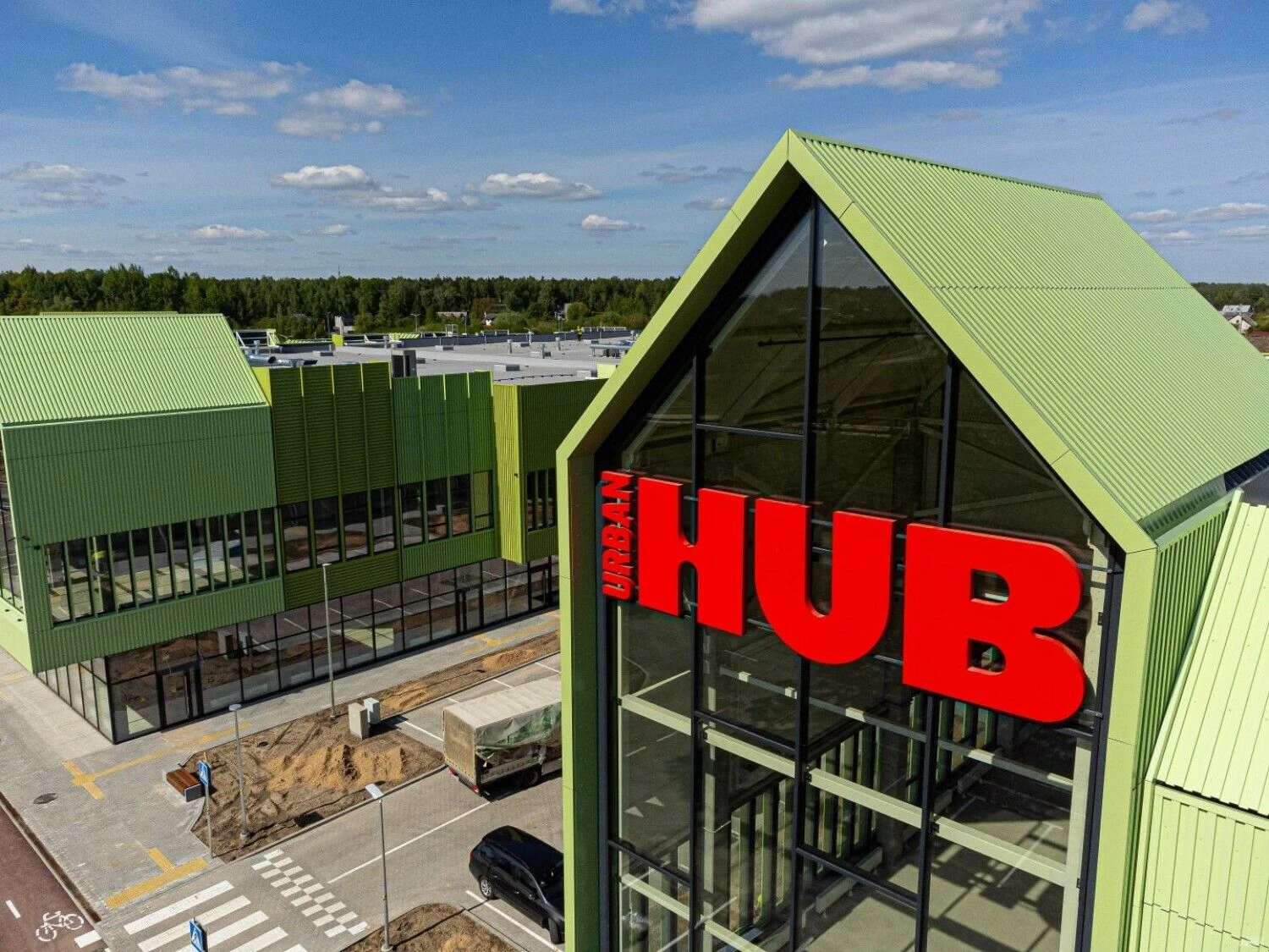 Pastatas „Urban Hub“ miestelyje, kuriame kursis ESO biuras. Vladimiro Ivanovo (VŽ) nuotr.