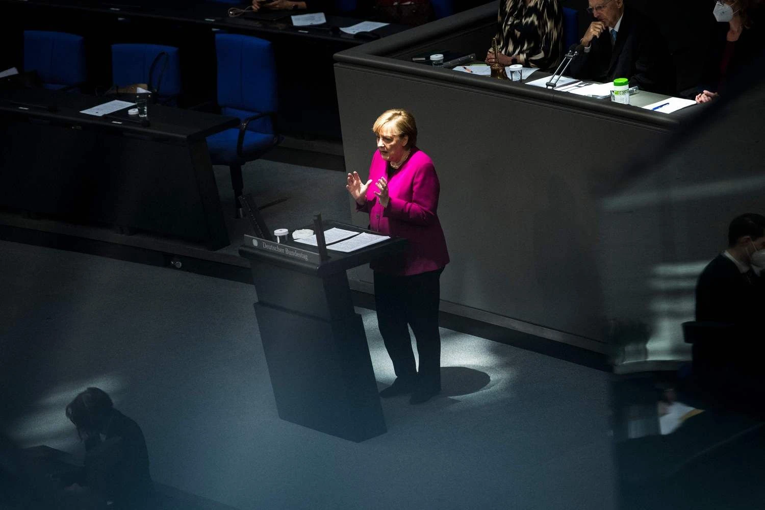 Angela Merkel, Vokietijos kanclerė. Stefanie Loos (AFP / „Scanpix“) nuotr. 