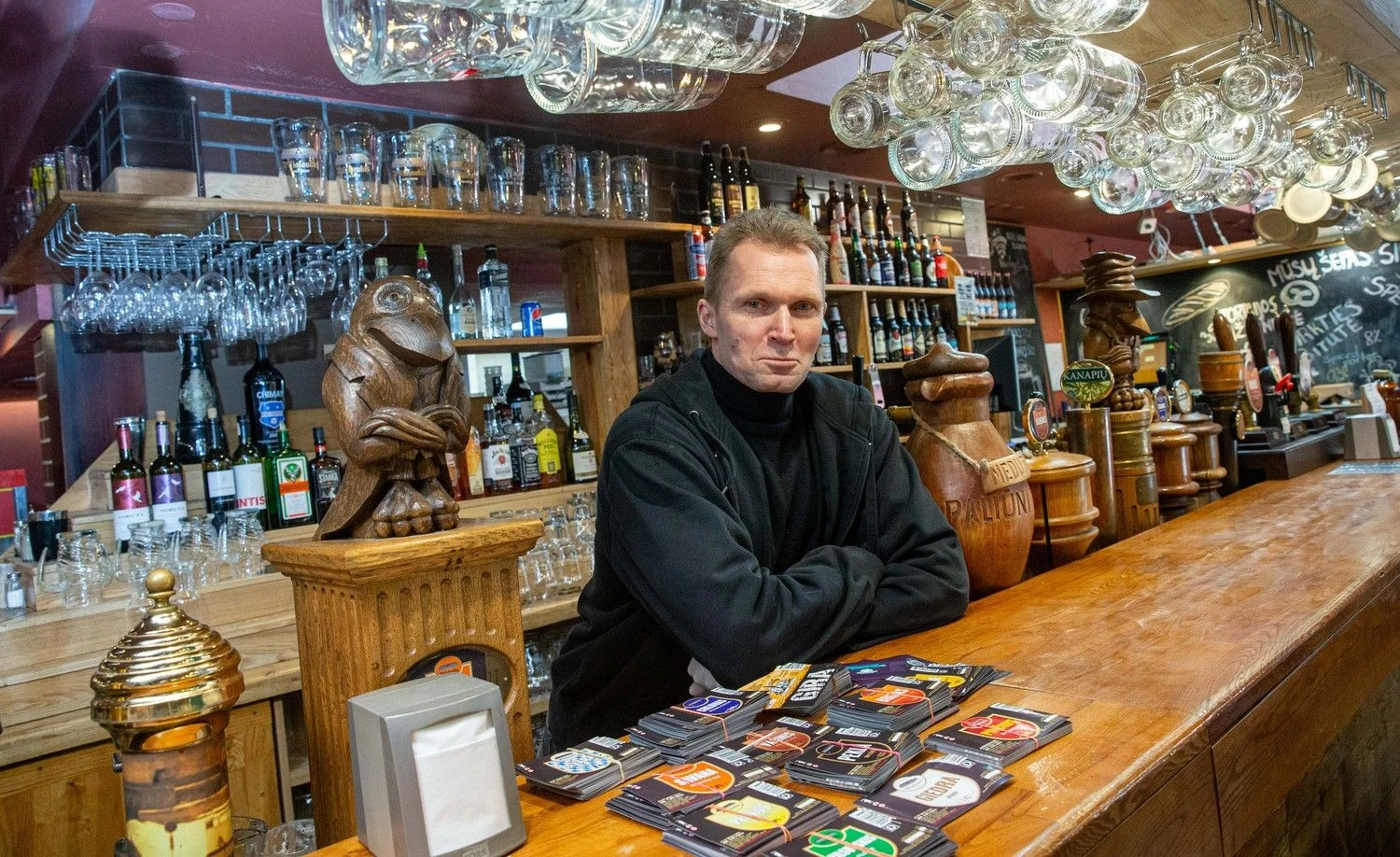Audrius Vidžys, alaus daryklos „Pilialaukis“ įkūrėjas: „Išjudėjimas“ labai lėtas. Žmonės įsibaiminę, į barus grįžta labai pamažu.“  Juditos Grigelytės (VŽ) nuotr.