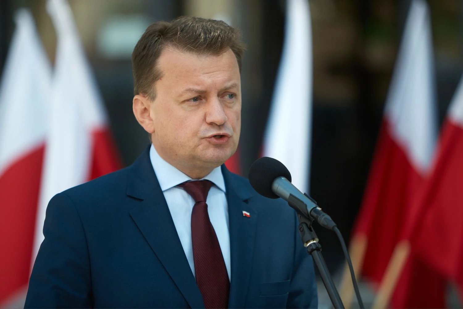 Lenkijos gynybos ministras Mariuszas Blaszczakas. Hubert Mathis („ZUMA Wire“ / „Scampix“) nuotr.