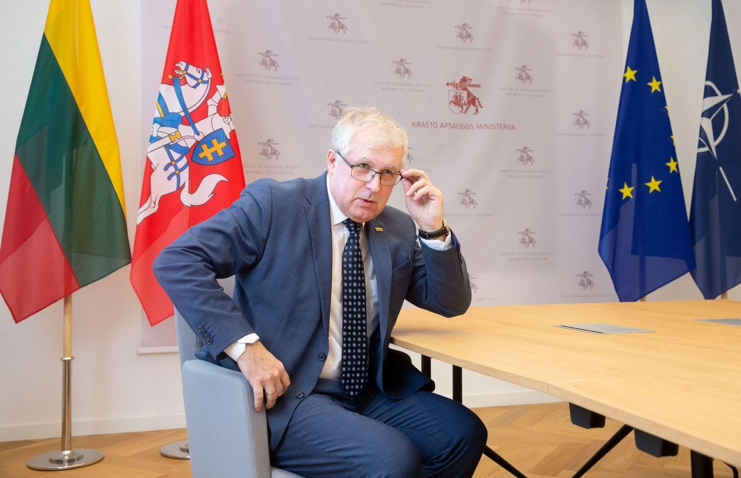 Arvydas Anušauskas, krašto apsaugos ministras. Juditos Grigelytės (VŽ) nuotr.