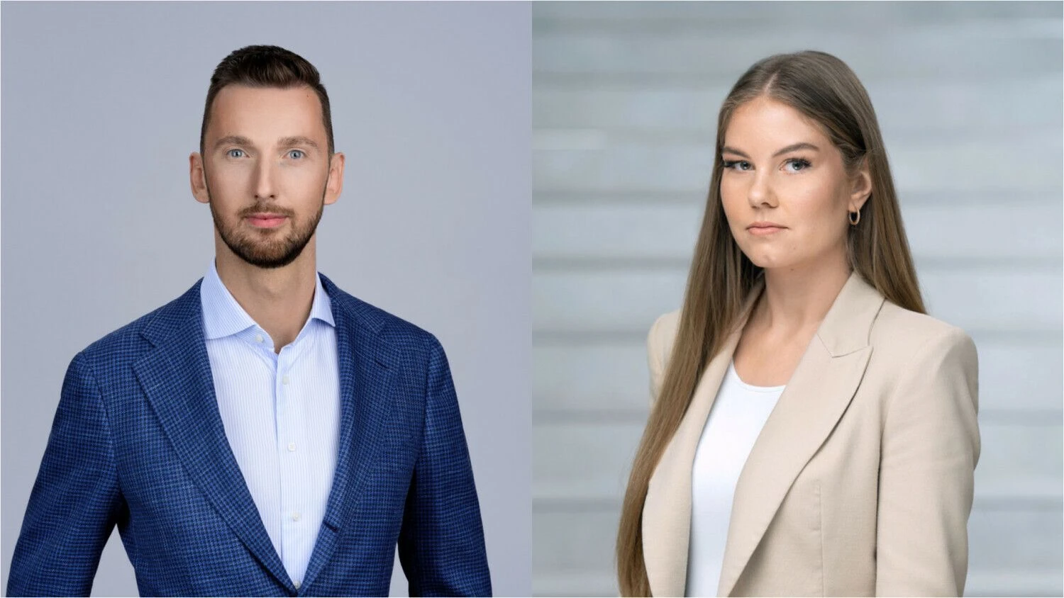 „Profitus“ ryšių su investuotojais vadovas Aurimu Satkūnu ir „Profitus“ marketingo vadovė Monika Lenčickaitė.