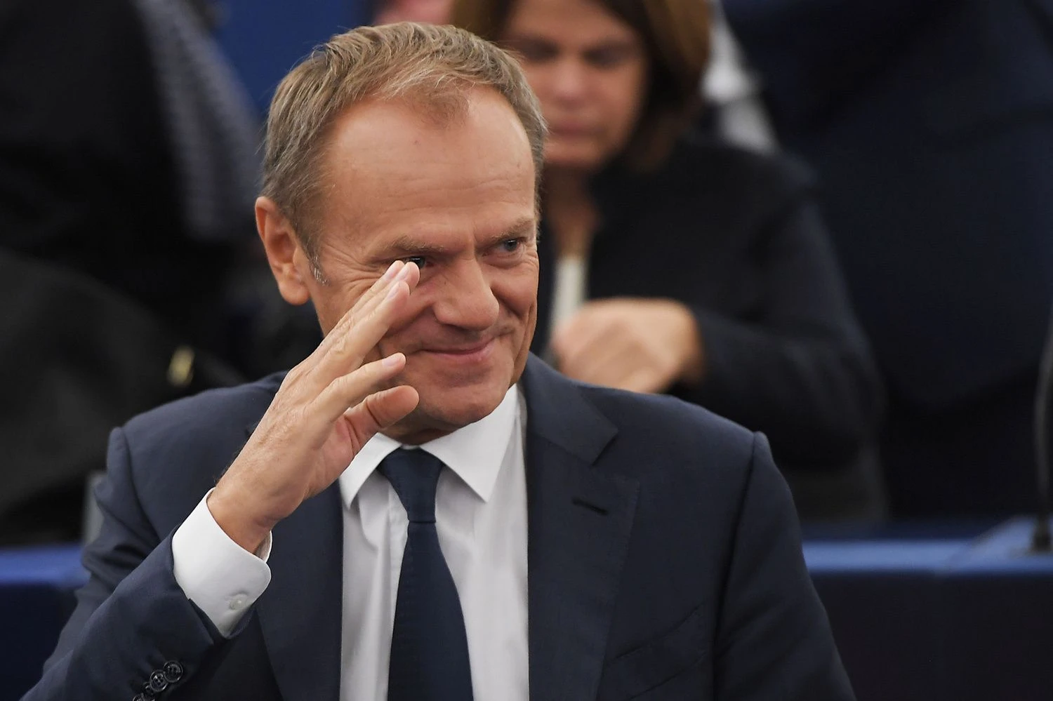 Europos Tarybos prezidentas Donaldas Tuskas. Frederick Florin (AFP/„Scanpix“) nuotr. 