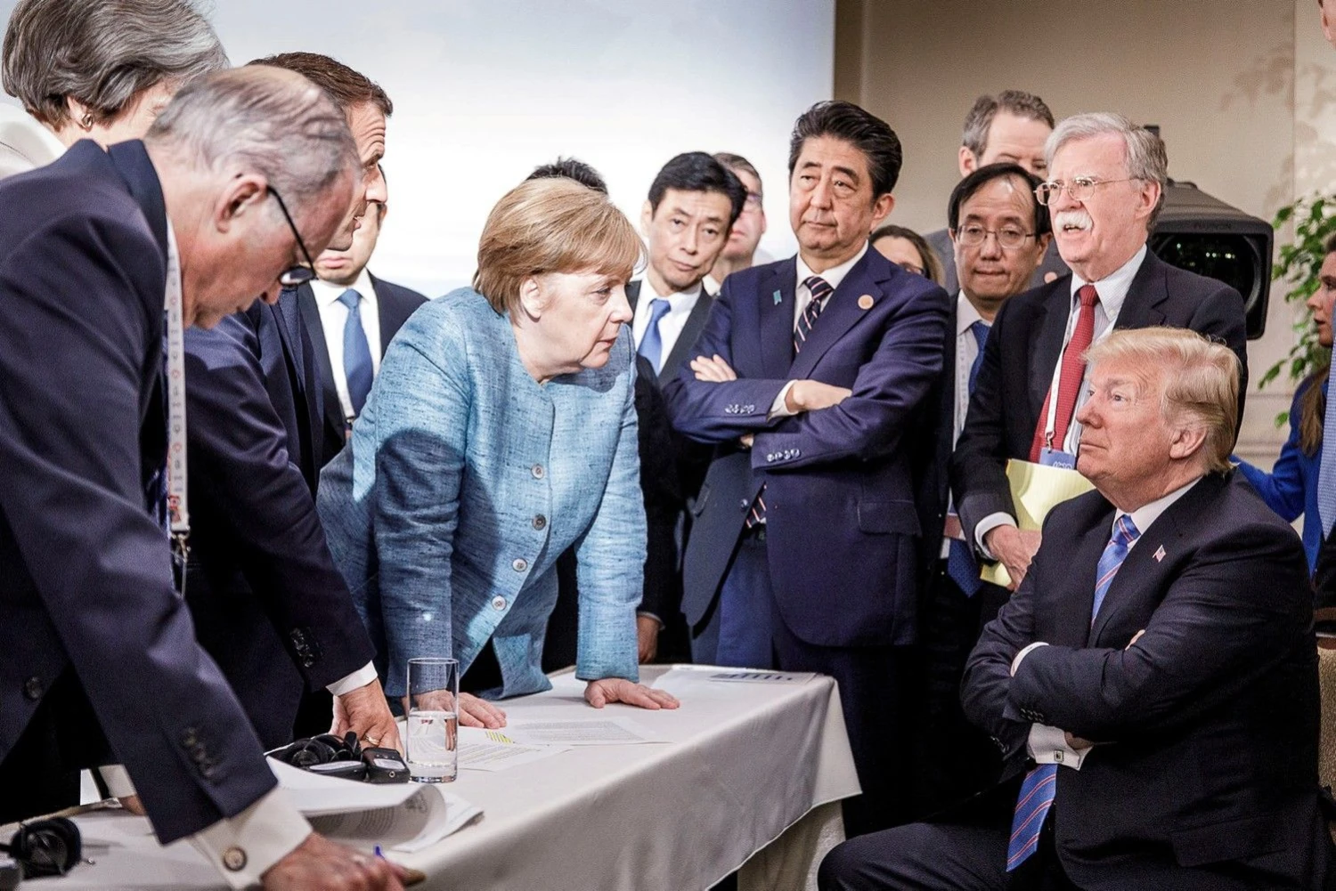 G7 susitikimo momentas. Jesco Denzelio („Reuters“ / „Scanpix“) nuotr.