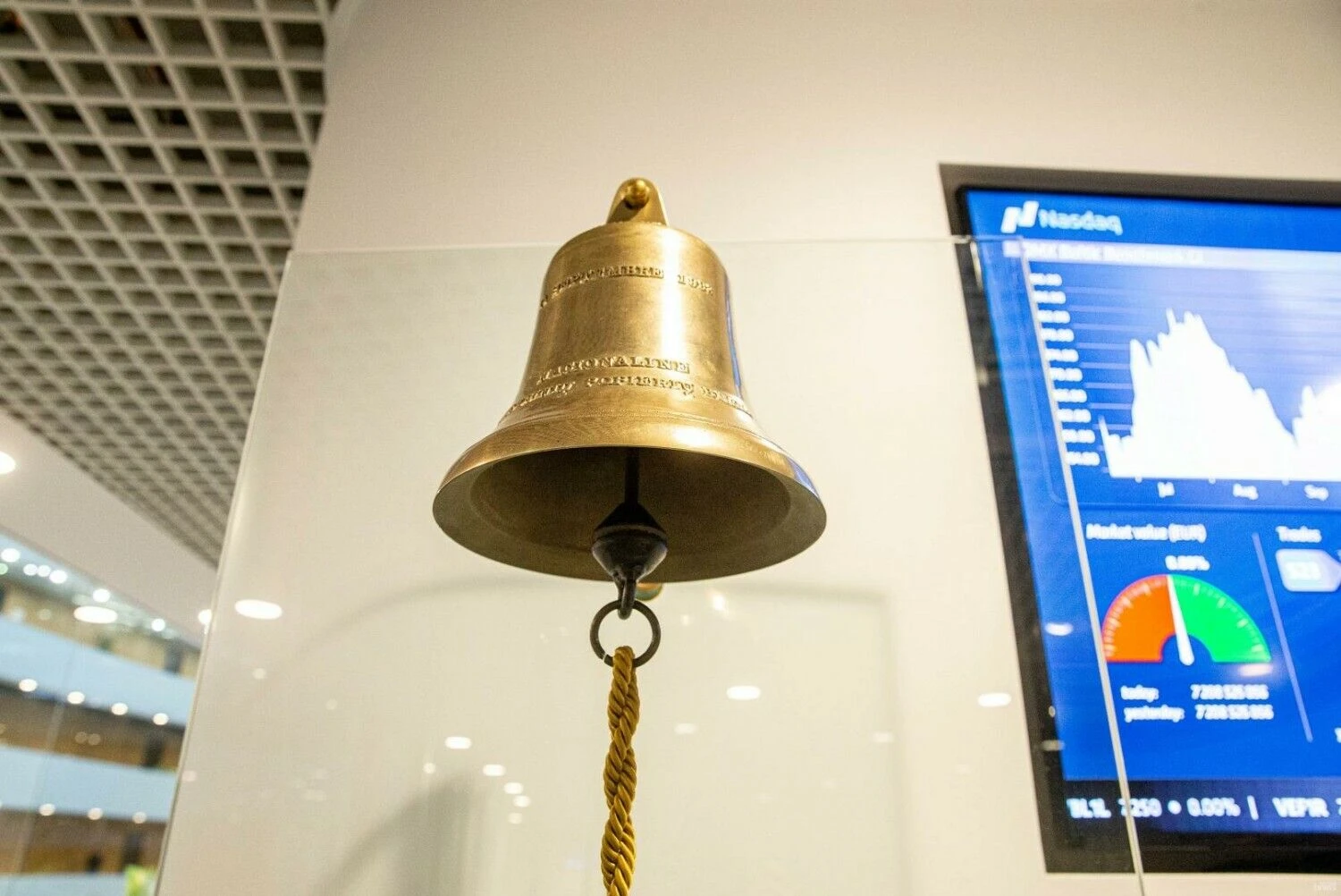 AB „Nasdaq Vilnius“ biuras. Juditos Grigelytės (VŽ) nuotr.