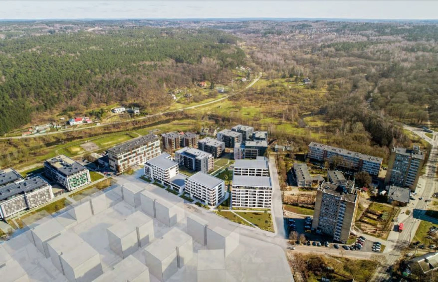 Bendrovės vizualizacija.