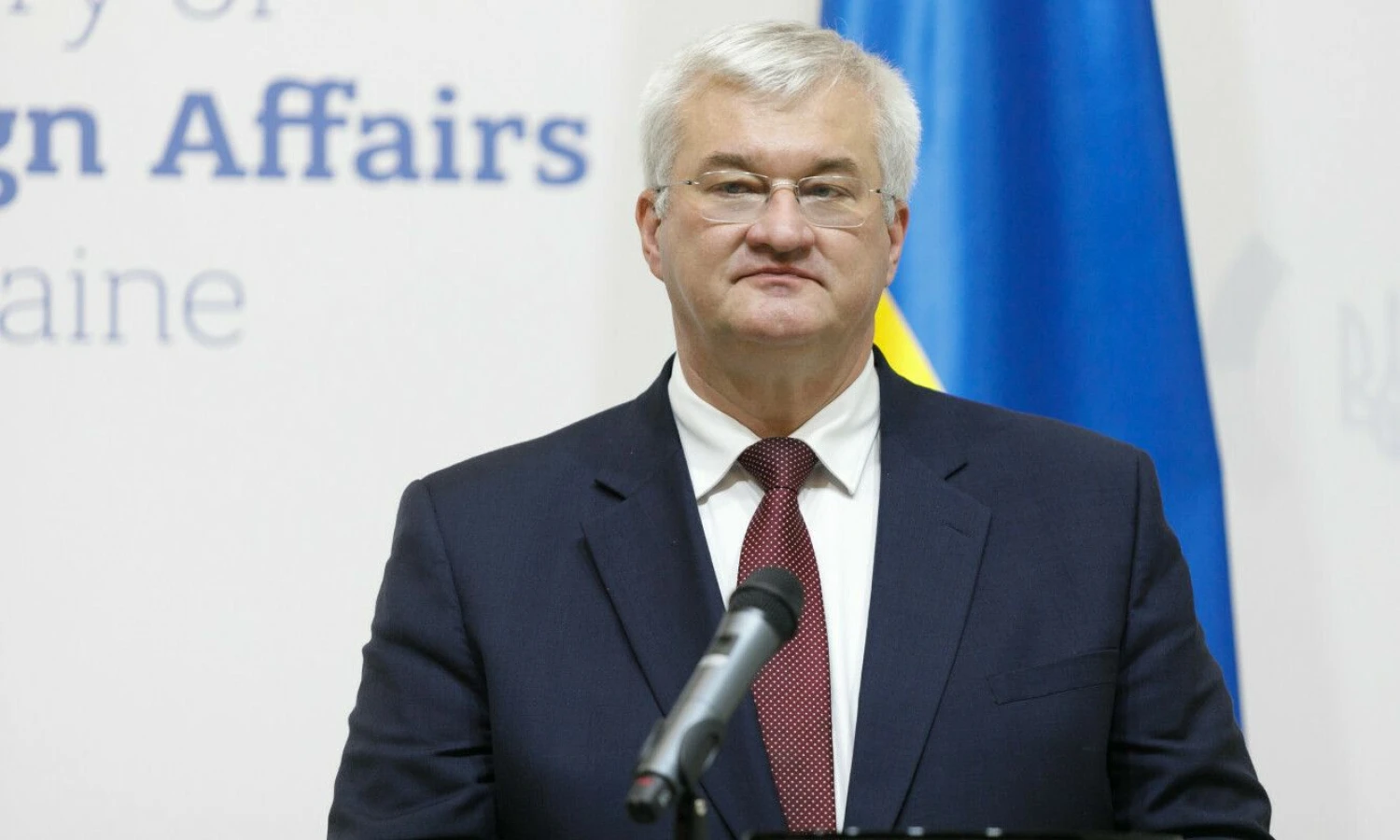 Ukrainos užsienio reikalų ministras Andrijus Sybiha. Kirillo Chubotino („Ukrinform“ / „ZUMA Press Wire“ / „Scanpix“) nuotr.