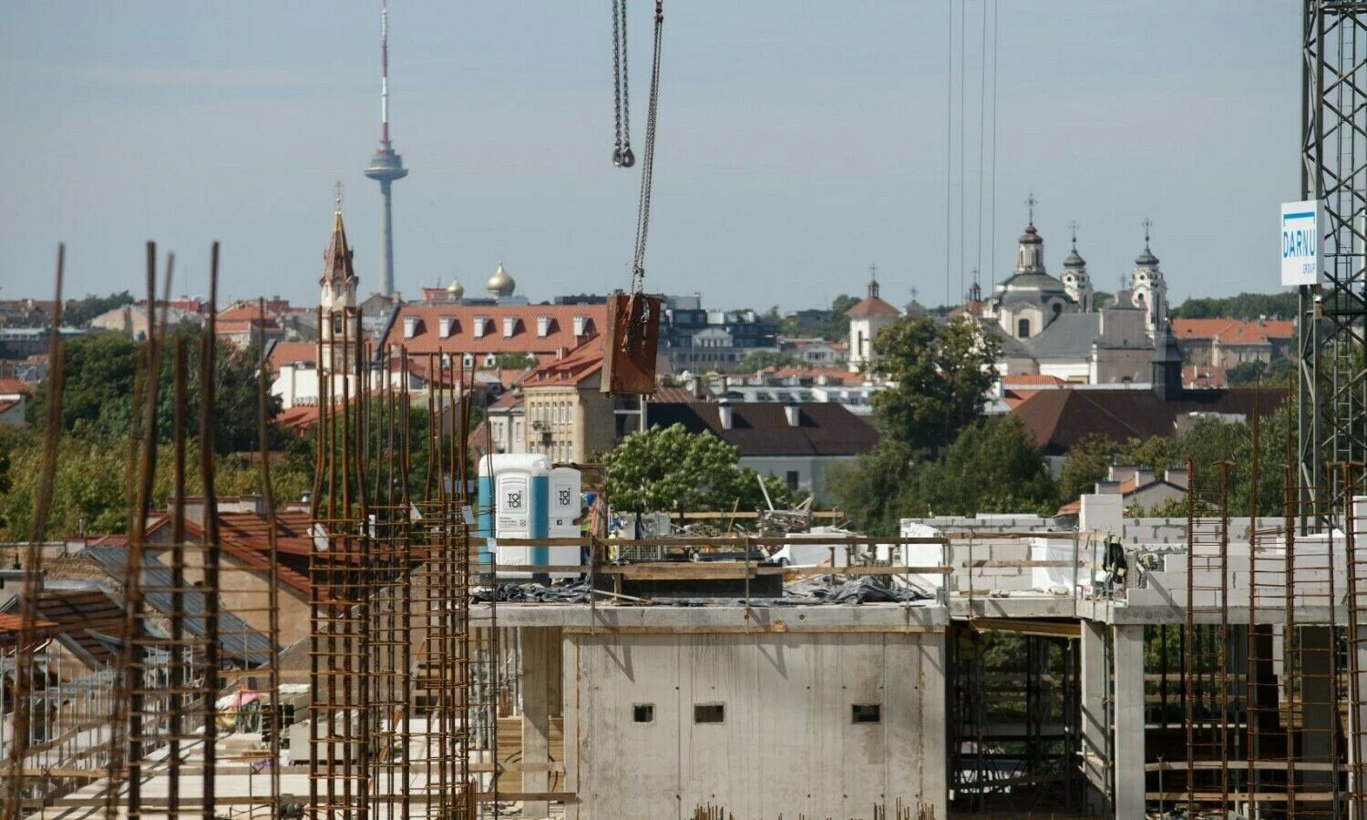 Statybos „Paupyje“, Vilniuje. Juditos Grigelytės (VŽ) nuotr.