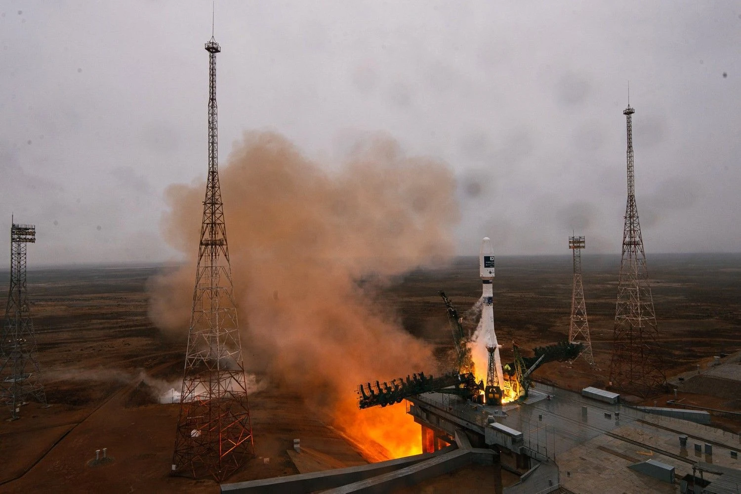 „Soyuz-2.1a“ raketa. „Roscosmos“ („Scanpix“ / TASS) nuotr.