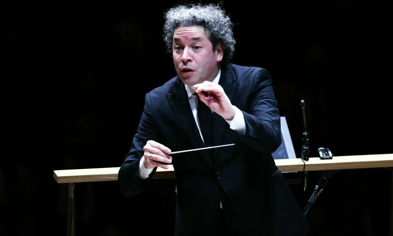 Gustavo Dudamelis, koncertas Niujorke, Linkolno centre, 2024 m. balandžio 24 d. Charly Triballeau (AFP / „Scanpix“) nuotr.