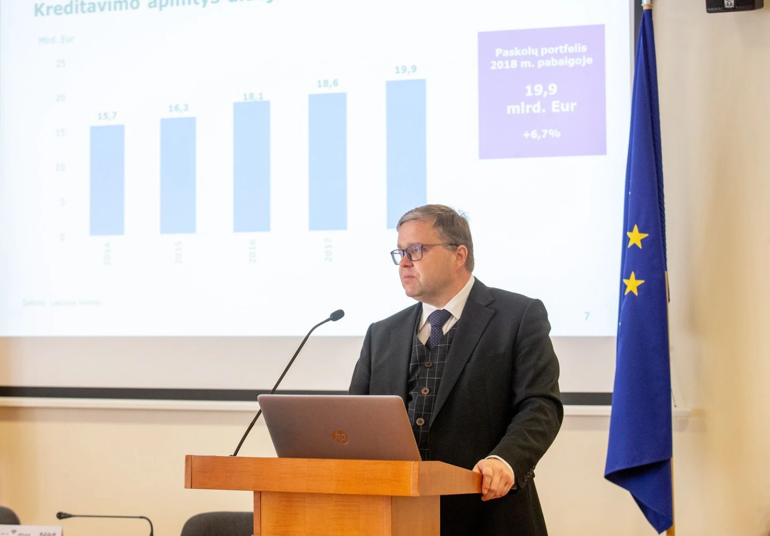 Vitas Vasiliauskas, Lietuvos banko valdybos pirmininkas. Juditos Grigelytės (VŽ) nuotr.