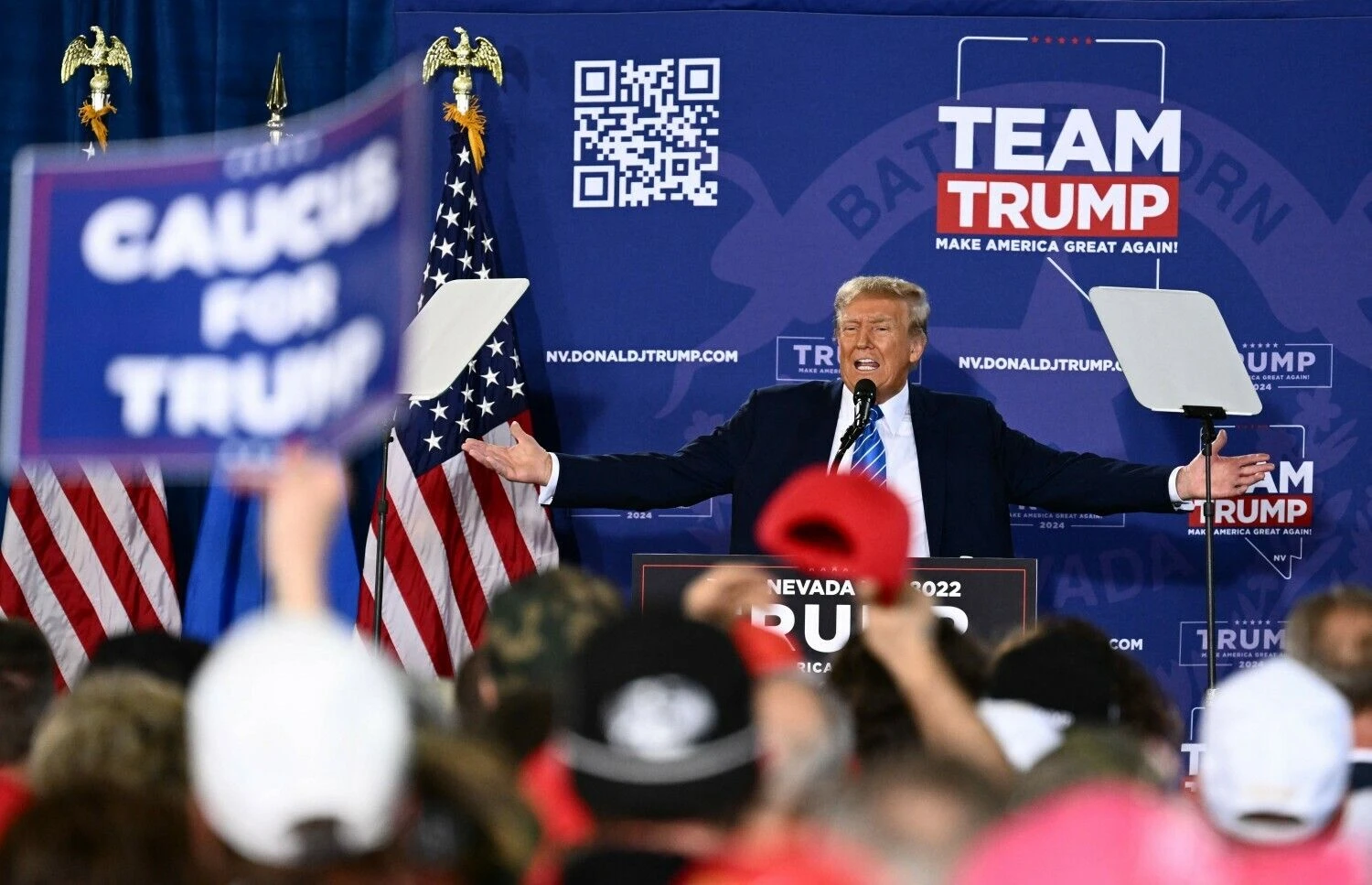 Buvęs JAV prezidentas Donaldas Trumpas. Patricko T. Fallono (AFP / „Scanpix“) nuotr.