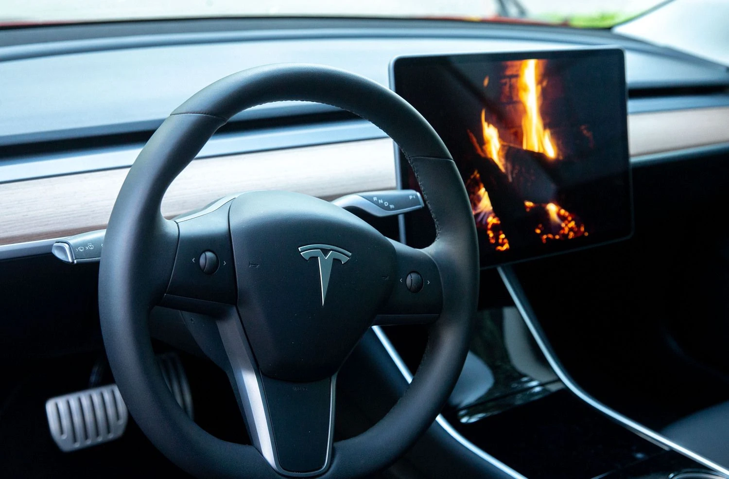 „Tesla Model 3“ automobilis. Juditos Grigelytės (VŽ) nuotr.