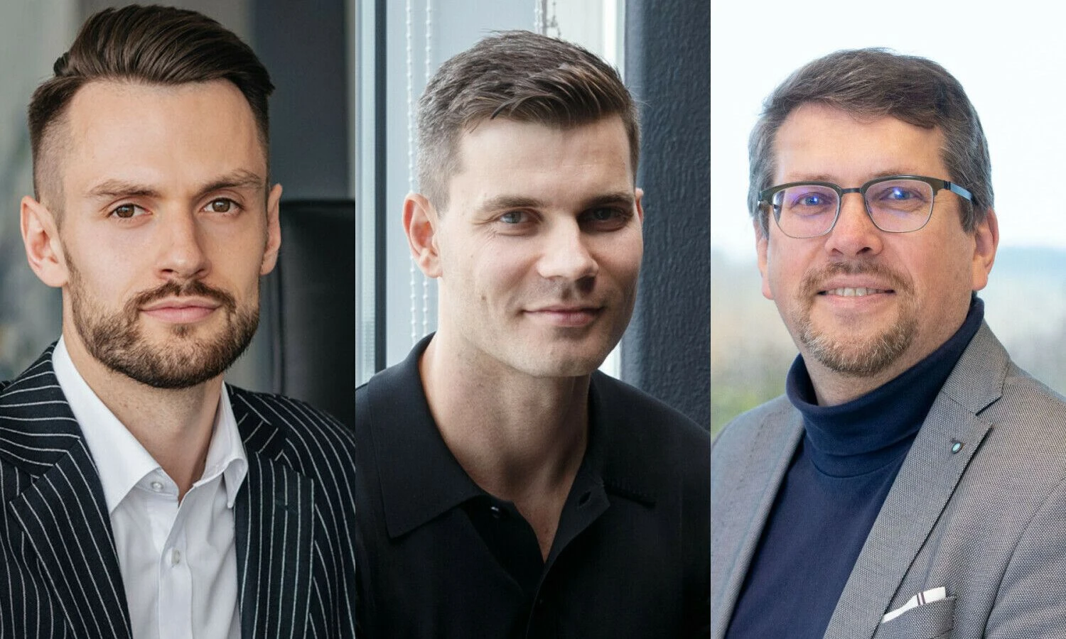 Karolis Ražukas,  „Orion Wealth“ projektų vadovas, Šarūnas Stepukonis, „Baltic Infrastructure Fund“ partneris, Mindaugas Kulbokas, „Newsec“ rinkos tyrimų ir analizės vadovas Baltijos šalyse. VŽ koliažas.