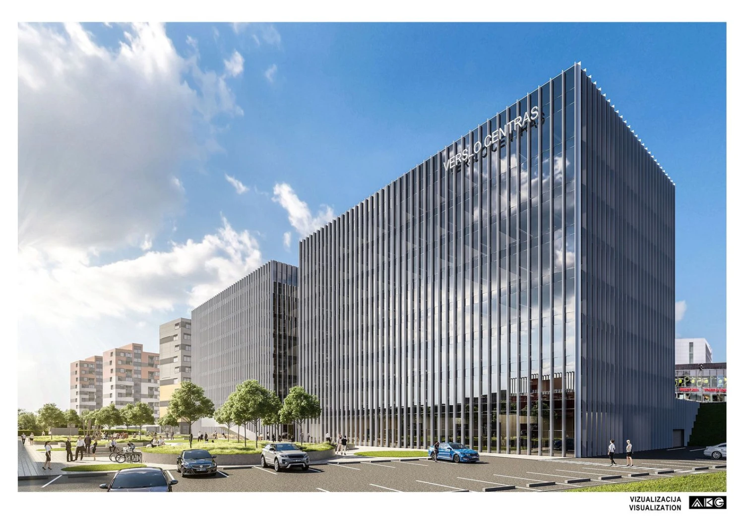 Bendrovės vizualizacija.