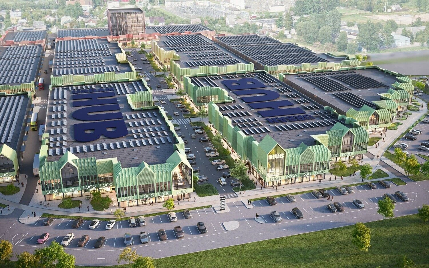 Bendrovės vizualizacija.