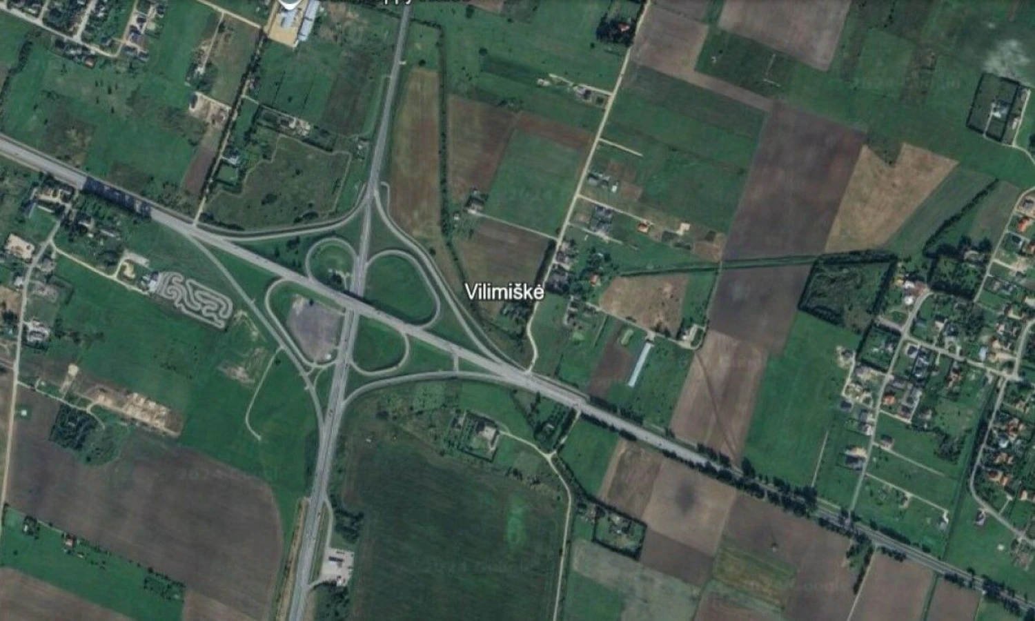 Palangos aplinkkelis. Google Earth nuotr.