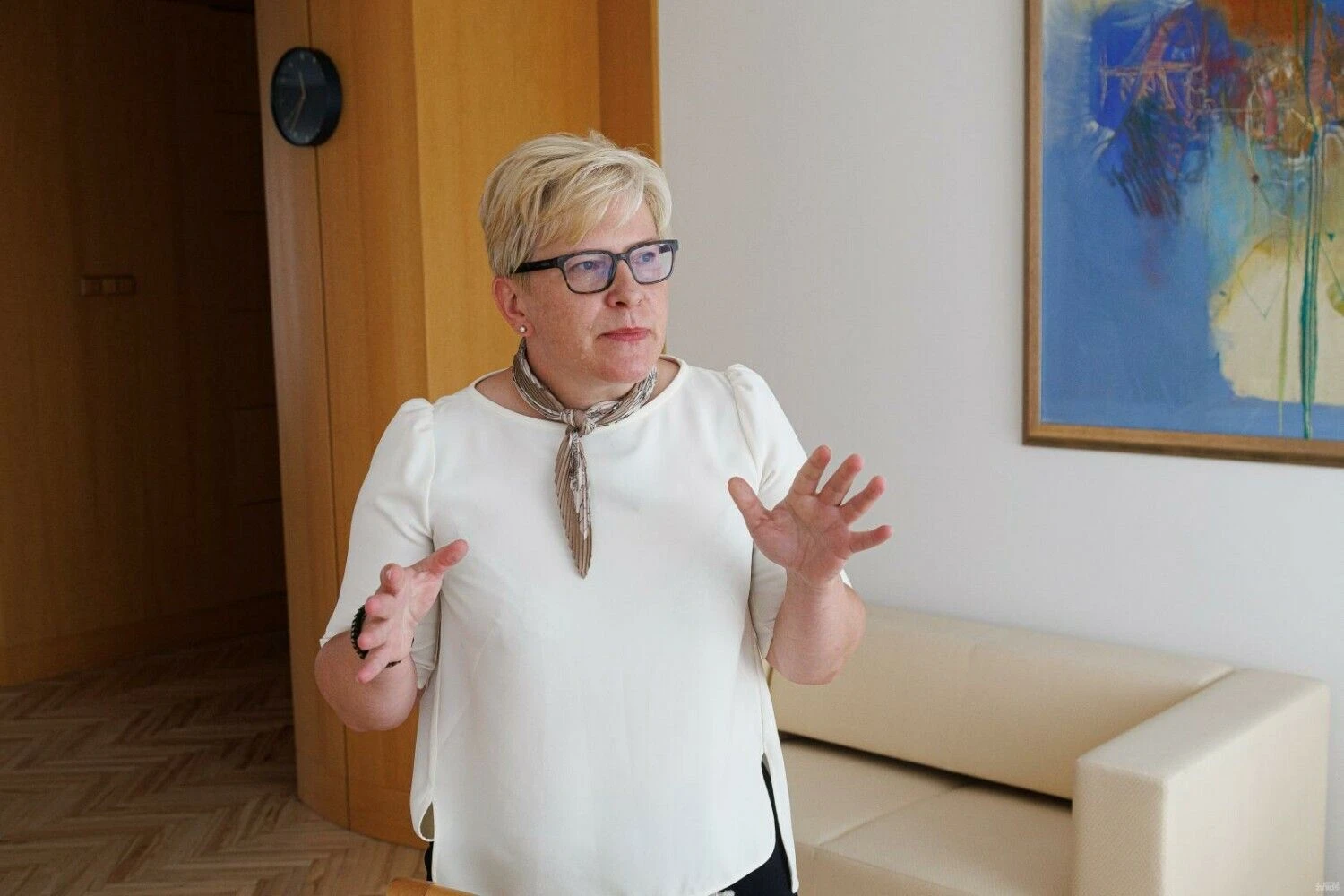 Kandidatė į prezidentus, ministrė pirmininkė Ingrida Šimonytė. Vladimiro Ivanovo (VŽ) nuotr.