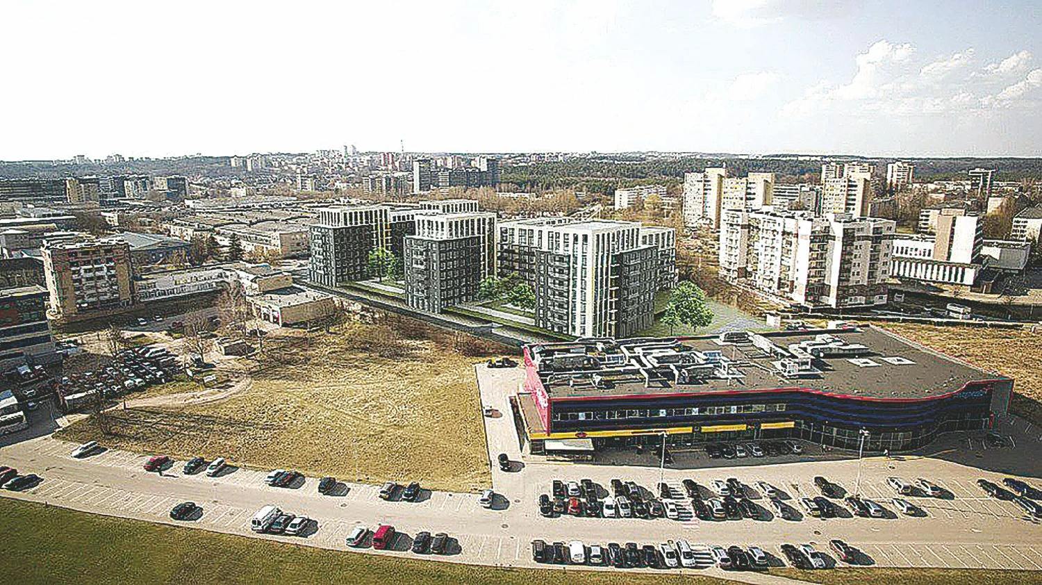 AB „Autoūkis NT“ užsakymu UAB Vilniaus architektūros studijos parengtos projektinių pasiūlymų vizualizacijos.
