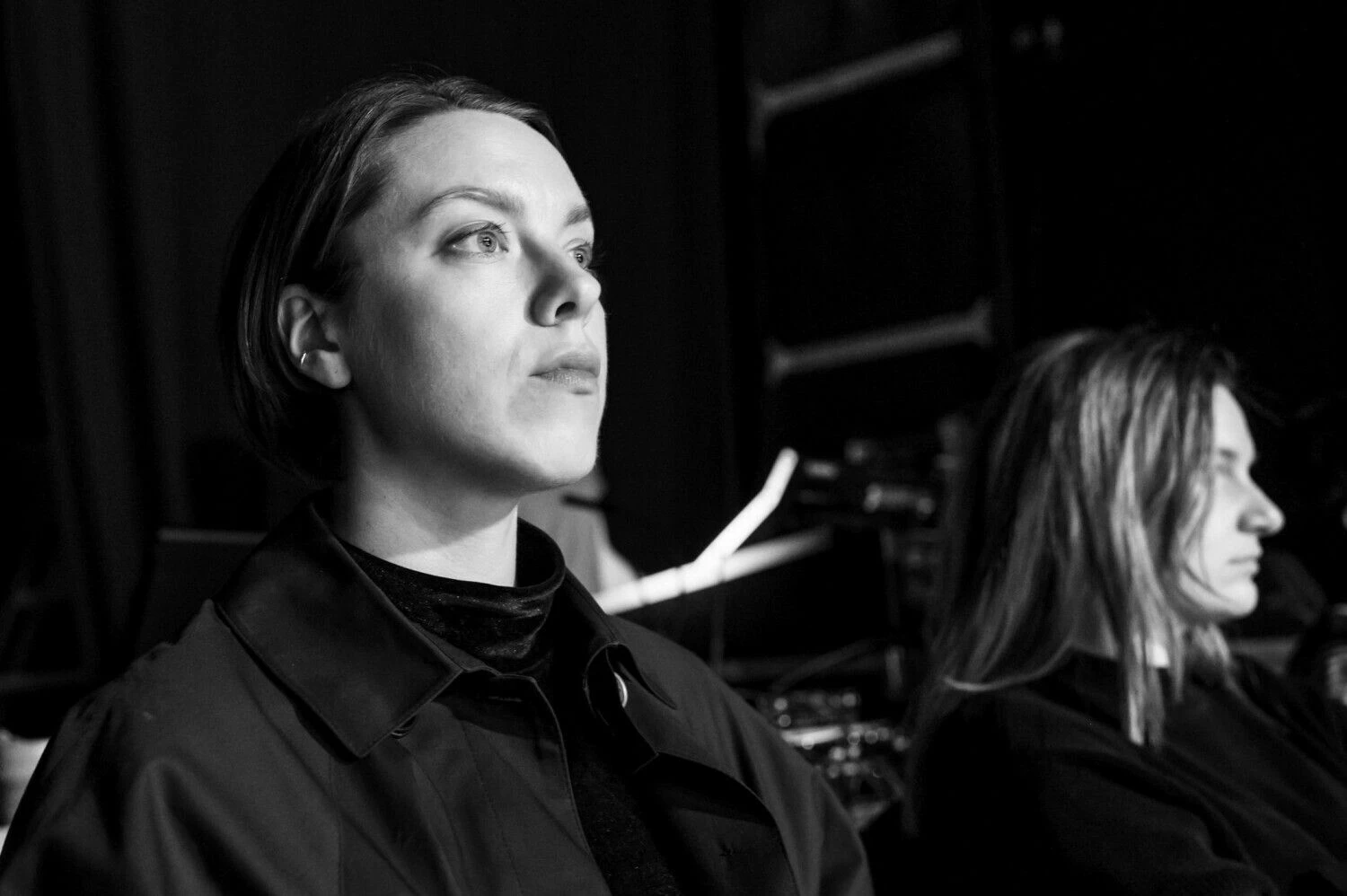 Režisierė Eglė Švedkauskaitė repetuojant spektaklį „Fossilia“. Dmitrijaus Matvejevo nuotr.