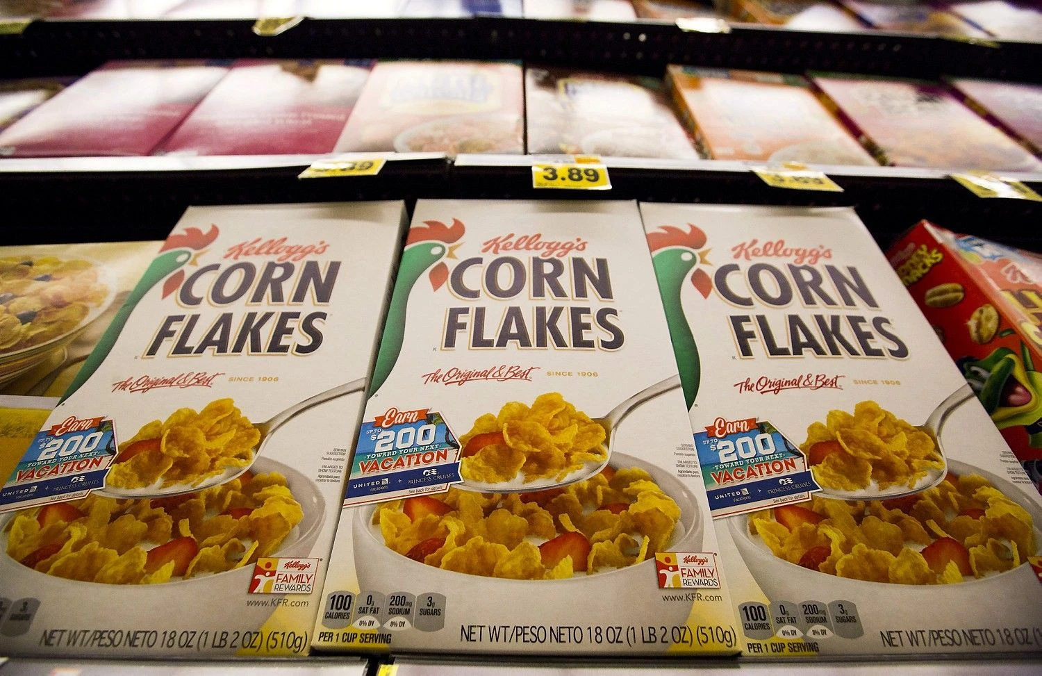 „Kellogg‘s“ yra viena iš maisto pramonės įmonių, kuri pastaruoju metu buvo priversta pereiti prie sveikesnių produktų. Mario Anzuoni („Reuters“ / „Scanpix“) nuotr.