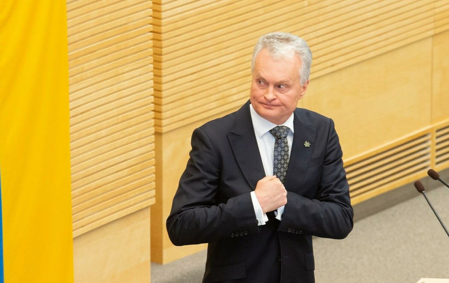 Prezidento Gitano Nausėdos metinis pranešimas Seime. Juditos Grigelytės (VŽ) nuotr.