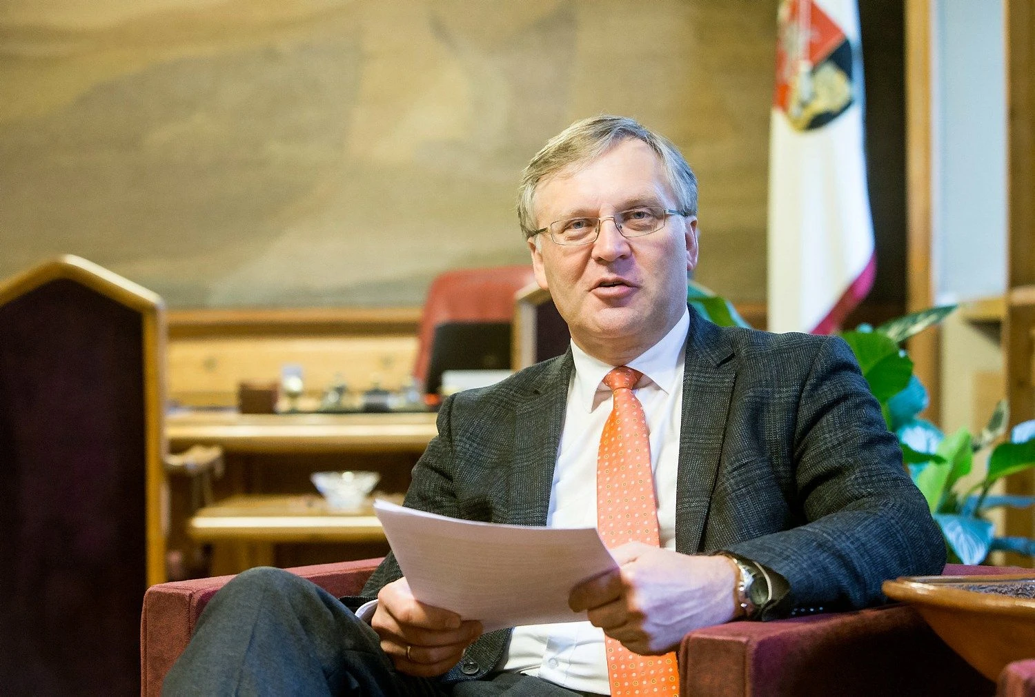 Profesorius Artūras Žukauskas, Vilniaus universiteto rektorius. Juditos Grigelytės (VŽ) nuotr.