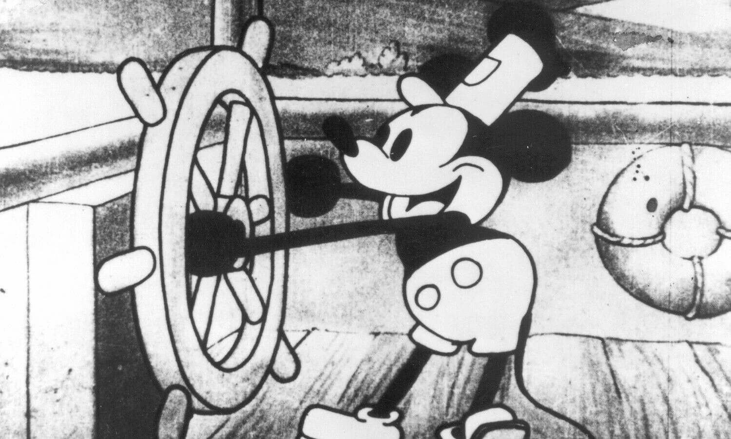 Peliukas Mikis animaciniame filme „Garlaivis Vilis“ (1928). „Scanpix“ nuotr.