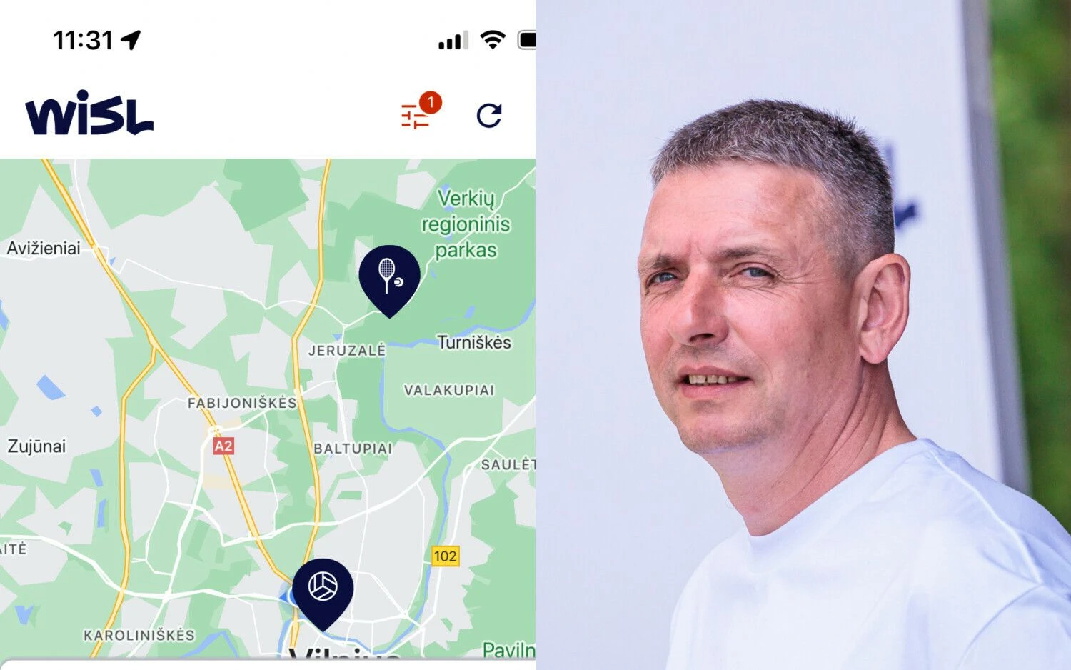 Romualdas Bėkšta, vienas iš WISL įkūrėjų. VŽ koliažas.