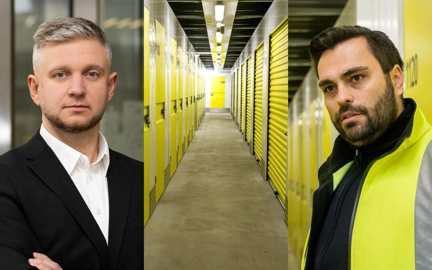 Mindaugas Butnorius, UAB „City Storage Pašilaičiai“ vadovas ir vienas įkūrėjų (kairėje), Vytas Poderis, UAB „Daiktams.lt“ savininkas. VŽ koliažas