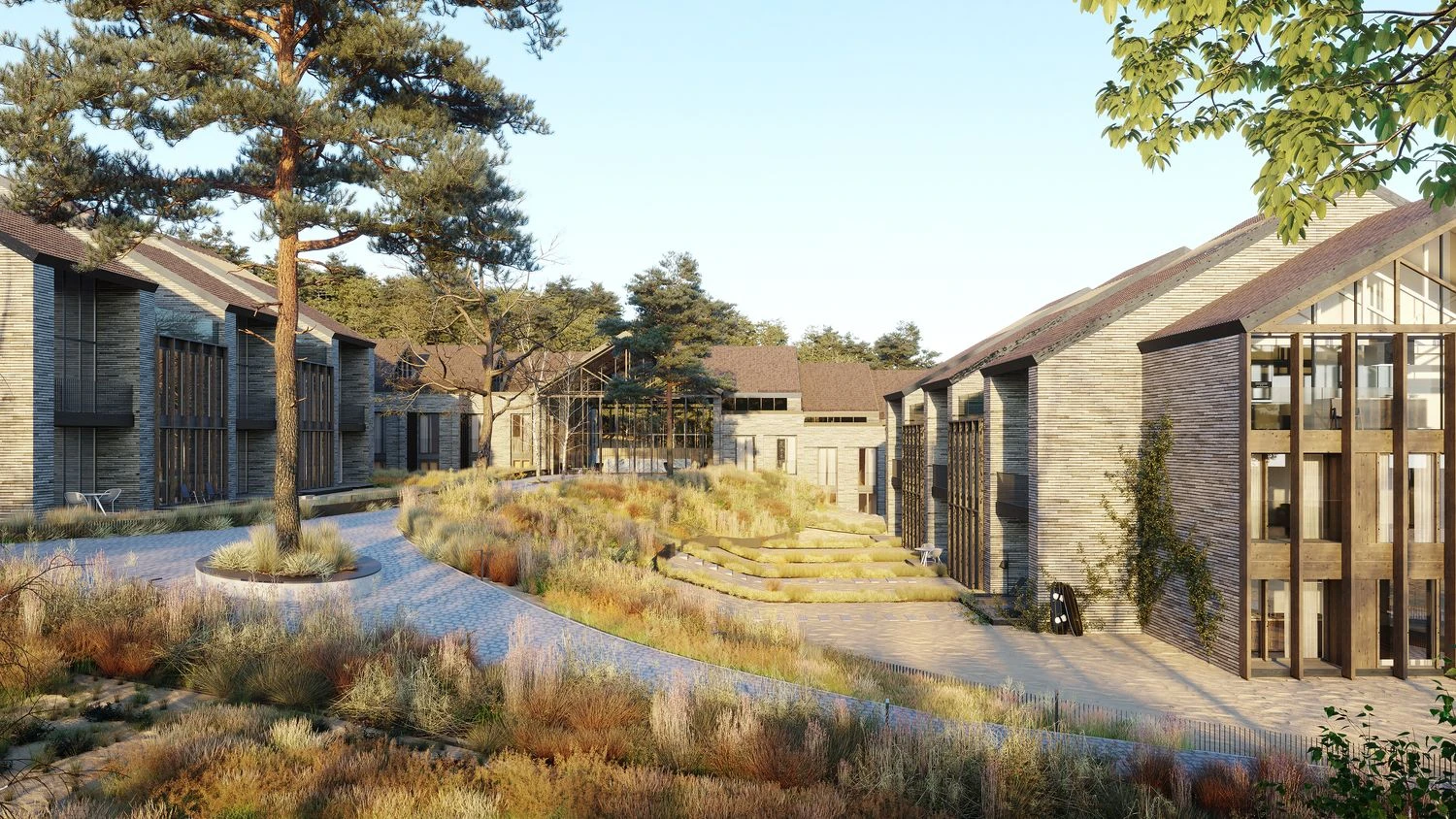 Bendrovės vizualizacija.