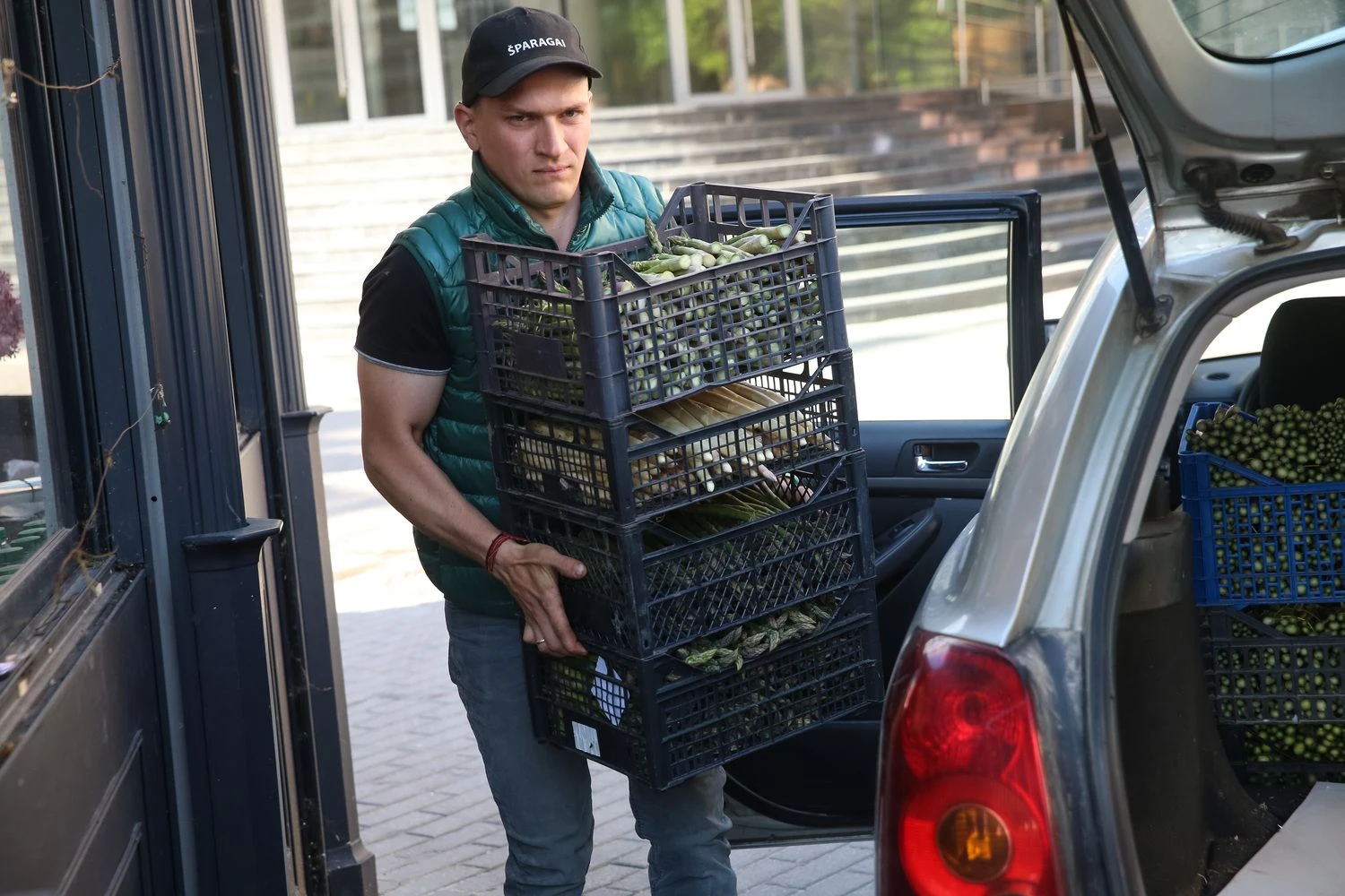 Simonas Klinavičius, ūkio „Geras šparagas“ savininkas. Vladimiro Ivanovo (VŽ) nuotr.