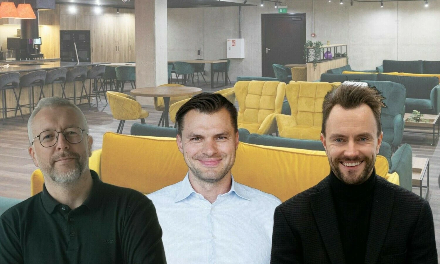 Justinas Baltaduonis, „AeroCity Group“ vadovas, Domas Dargis, „Eika Development“ generalinis direktorius, Ugnius Latvys, „Kaita Group“ generalinis direktorius. VŽ koliažas.