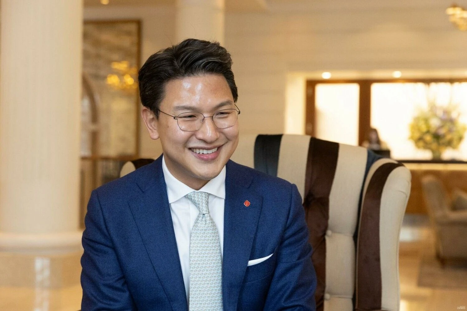 Richardas Lee, Pietų Korėjos biofarmacijos bendrovės „Lotte Biologics“ generalinis direktorius. Juditos Grigelytės (VŽ) nuotr.