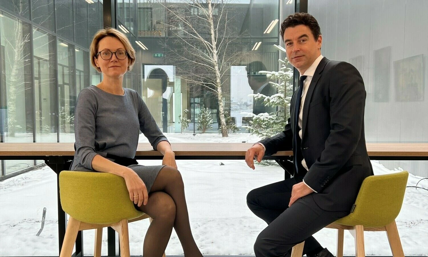Romualda Stragienė, „Biok laboratorijos“ direktorė, Mindaugas Jusius, „PREF IV“ direktorius. Bendrovės nuotr.