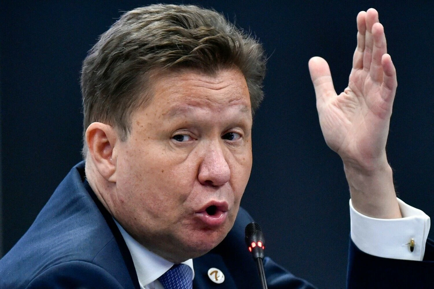 Aleksejus Mileris, „Gazprom“ vadovas. Olgos Malcevos (AFP/„Scanpix“) nuotr.