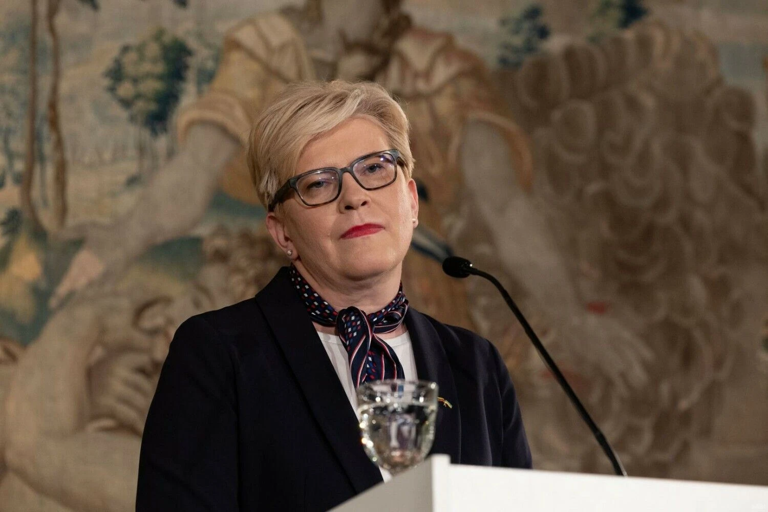 Ingridos Šimonytės spaudos konferencija. Juditos Grigelytės (VŽ) nuotr.