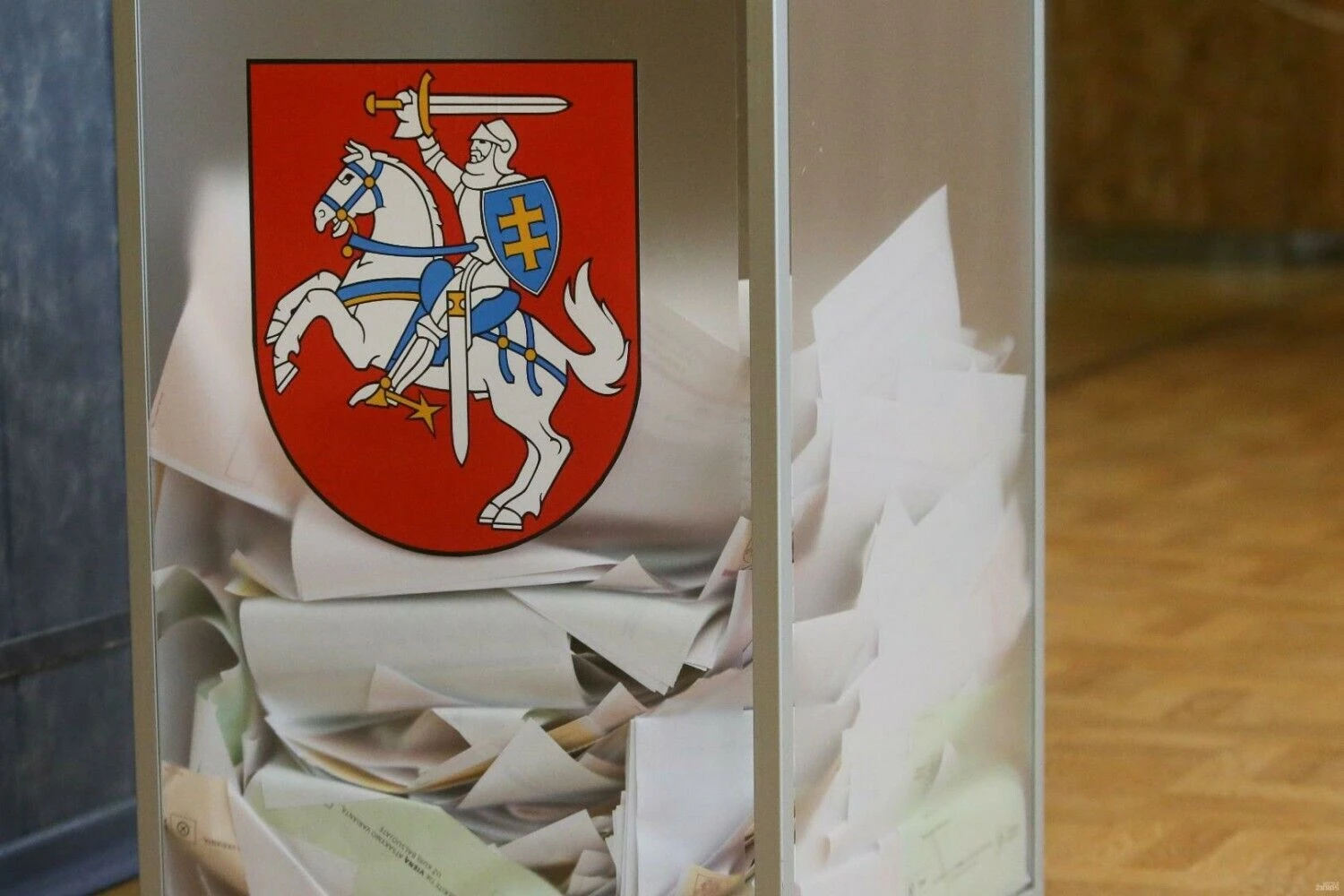 Kartu su prezidento rinkimais vyksta ir pakartotinis referendumas dėl pilietybės. Vladimiro Ivanovo (VŽ) nuotr.