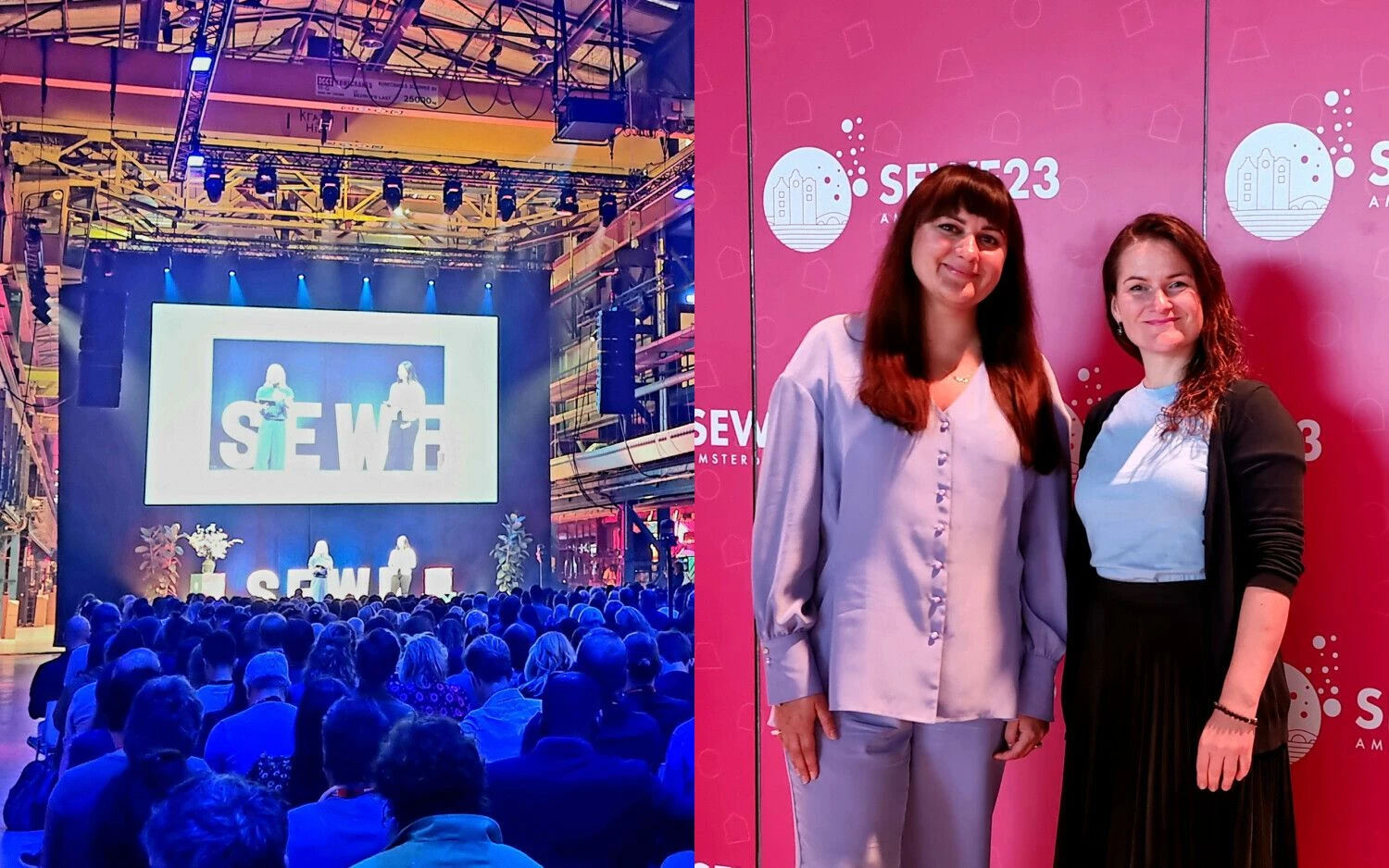 Inga Jablonskė, „WoW University“ įkūrėja (kairėje), Viktorija Bražiūnaitė, Lietuvos socialinio verslo asociacijos vadovė. VŽ koliažas