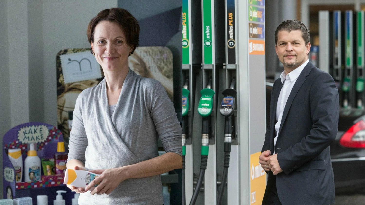 Romualda Stragienė, UAB „BIOK laboratorija“ direktorė, ir Skirmantas Mačiukas, UAB „Circle K Lietuva“ vadovas.
 Vladimiro Ivanovo (VŽ) nuotr. 