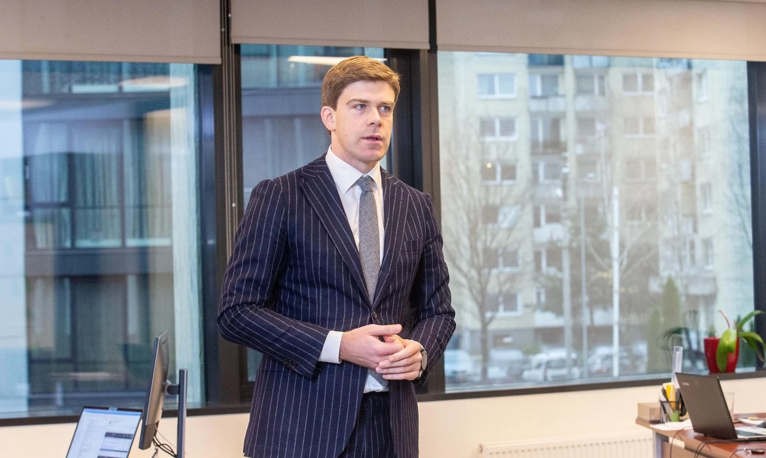 Mindaugas Statulevičius, Lietuvos nekilnojamojo turto plėtros asociacijos (LNTPA) direktorius ir prezidentas. Juditos Grigelytės (VŽ) nuotr.