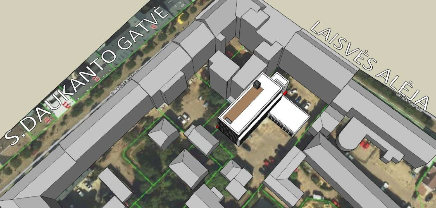 Kaune Laisvės alėjoje planuojamas viešbutis. „Miesto plano“ vizualizacija.