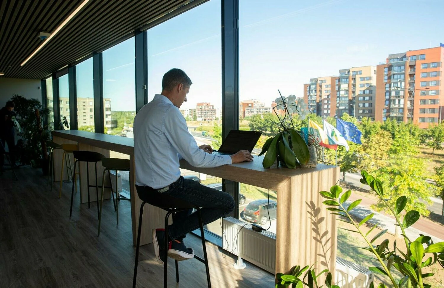 „Iki“ administracijos pastatas Pilaitėje, Vilniuje. Juditos Grigelytės (VŽ) nuotr.