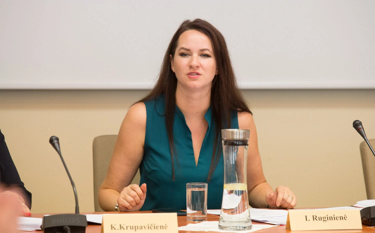 Inga Ruginienė, Lietuvos profesinių sąjungų konfederacijos pirmininkė. Juditos Grigelytės (VŽ) nuotr.